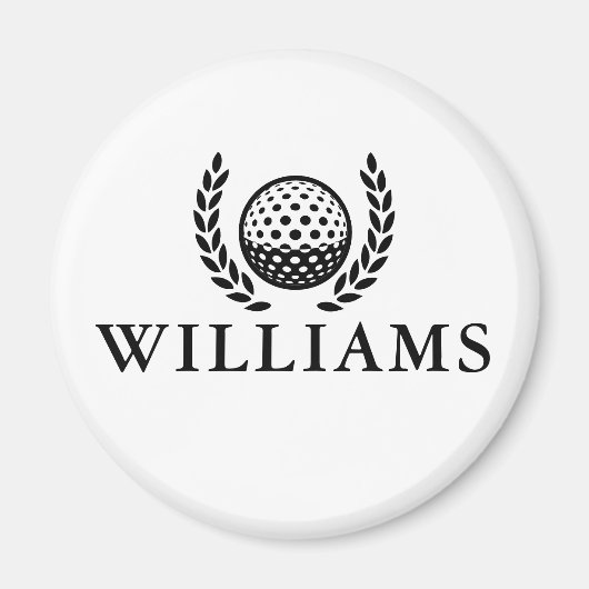 Klassiek Persoonlijk Naam Monogram Magneet (Voorkant)