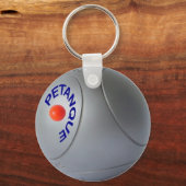 Klassiek petanekballontwerp sleutelhanger (Voorkant)