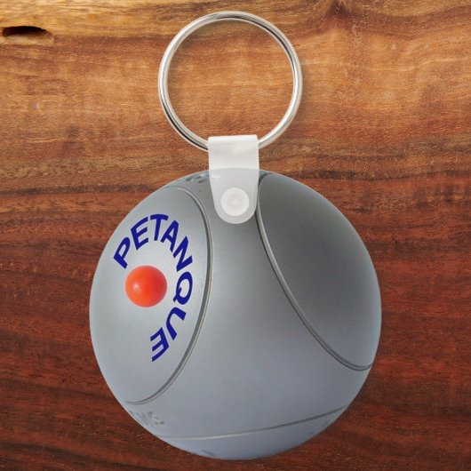Klassiek petanekballontwerp sleutelhanger (Voorkant)