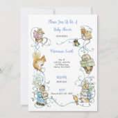 Klassiek Peter de Konijn Baby shower Uitnodiging (Voorkant)