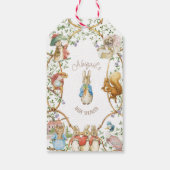 Klassiek Peter de Konijn Beatrix Potter Baby Showe Cadeaulabel (Achterkant)