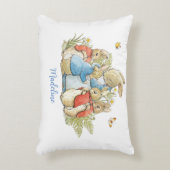 Klassiek Peter het Konijn Accent Kussen (Voorkant(Verticaal))