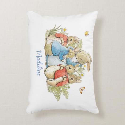 Klassiek Peter het Konijn Accent Kussen (Voorkant(Verticaal))