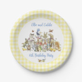 Klassiek Peter het Konijn Verjaardagsfeest Papieren Bordje (Voorkant)
