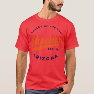 Klassiek Phoenix Arizona Valley of the Sun Kleur C T-shirt
