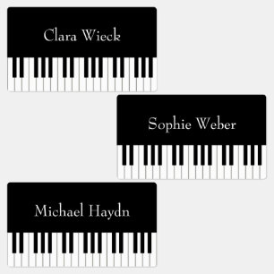 Klassiek pianokerbord Persoonlijk muzikant Labels