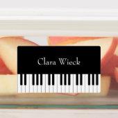 Klassiek pianokerbord Persoonlijk muzikant Labels (Aangebracht)
