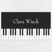 Klassiek pianokerbord Persoonlijk muzikant Labels (Design 1)