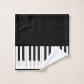 Klassiek pianotoetsenbord  bad handdoek (Wasdoekje)
