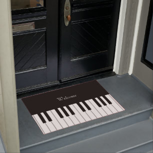 Klassiek pianotoetsenbord deurmat