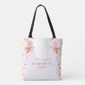 Klassiek Pickleball Tuin Bachelorette Feestje Tote Bag (Achterkant)