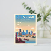 Klassiek Pittsburgh Pennsylvania Briefkaart (Staand voorkant)