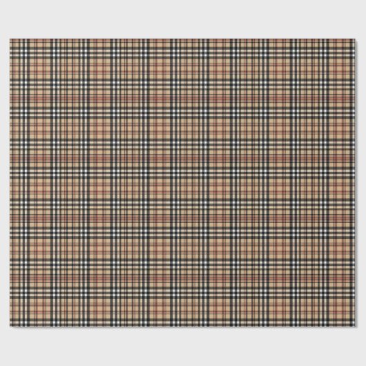 Klassiek plaid ontwerp cadeaupapier (Vlak)