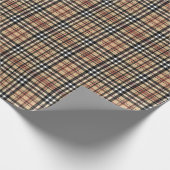 Klassiek plaid ontwerp cadeaupapier (Hoek)
