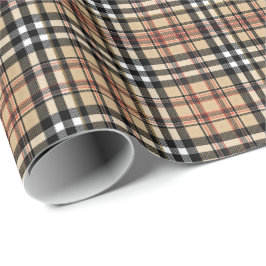 Klassiek plaid ontwerp cadeaupapier