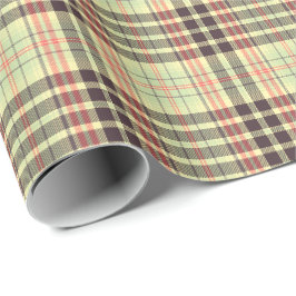 Klassiek plaid ontwerp cadeaupapier