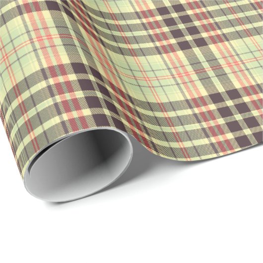 Klassiek plaid ontwerp cadeaupapier (Rol Hoek)