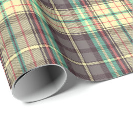 Klassiek plaid ontwerp cadeaupapier