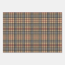 Klassiek plaid ontwerp inpakpapier vel