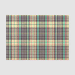 Klassiek plaid ontwerp tissuepapier