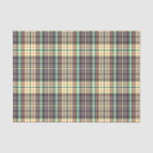 Klassiek plaid ontwerp tissuepapier (Voorkant)
