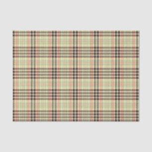 Klassiek plaid ontwerp tissuepapier