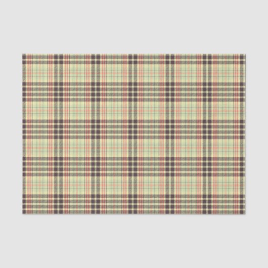 Klassiek plaid ontwerp tissuepapier (Voorkant)