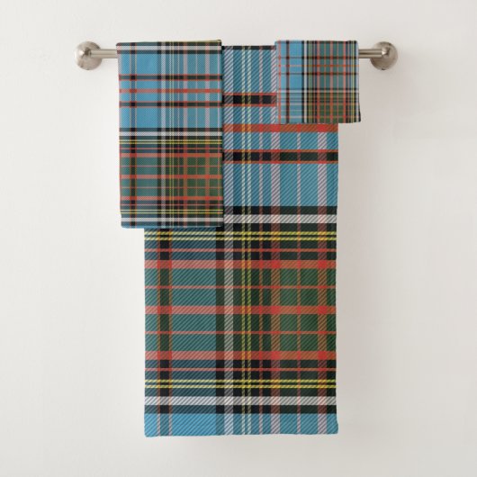 Klassiek Plaked Elegant Anderson Tartan Bad Handdoek (Insitu)