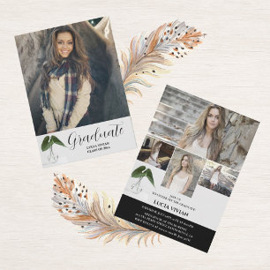 Klassiek Plant script 5 Photo Memory Afstuderen Kaart