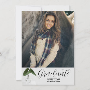 Klassiek Plant script 5 Photo Memory Afstuderen Kaart