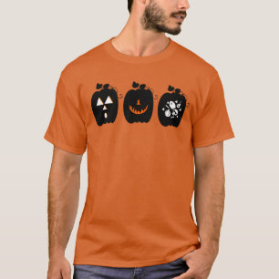 Klassiek Pompoen Design Retro Halloween  T-shirt