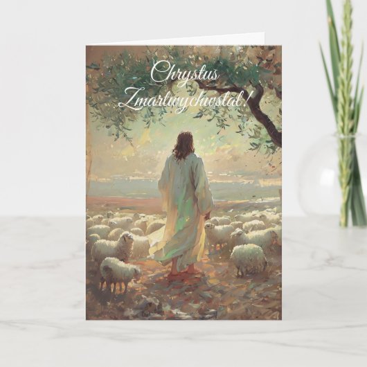 Klassiek Poolse Pasen Wesolego Alleluja Christelij (Voorkant)