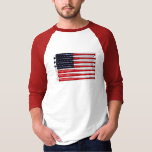 klassiek pop shirt met de Amerikaanse vlag