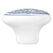 Klassiek Porselein Blauw en Wit Kant Keramische Knop (Zijkant)