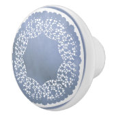 Klassiek Porselein Blauw en Wit Kant Keramische Knop (Rechts)