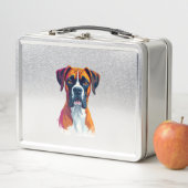 Klassiek Portret van Boxerhond Kleurspatten Pop Ar (In situ)