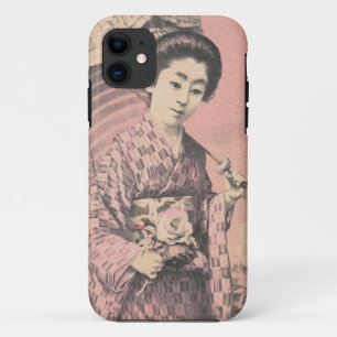 Klassiek  portret van de japanse geisha-dame Case-Mate iPhone case