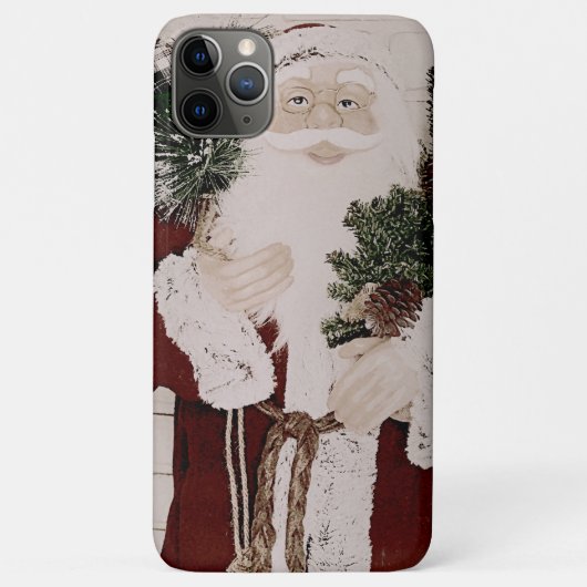 Klassiek Portret van Kerstman Kerstvakantie Case-Mate iPhone Case (Achterkant)