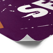 Klassiek Poster met vis en chips (Hoek)