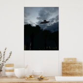 Klassiek Poster van de Vliegende Saucer (Keuken)