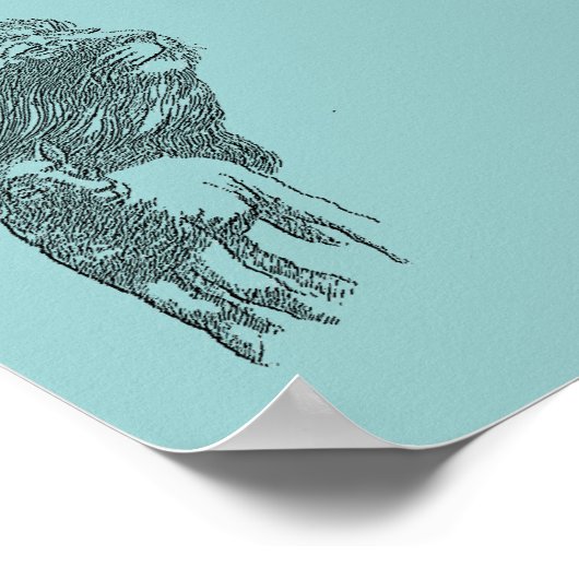 Klassiek Poster van lion & Lamb (Hoek)