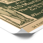 Klassiek Poster voor mariene recycling (Hoek)