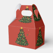Klassiek prettig kerstfeest bedankdoosjes (Achterkant)