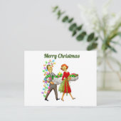 Klassiek Prettig Kerstfeest Briefkaart (Staand voorkant)