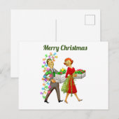 Klassiek Prettig Kerstfeest Briefkaart (Voorkant / Achterkant)