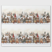 Klassiek Prettig Kerstfeest Cadeaupapier (Vlak)