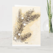 Klassiek Prettig Kerstfeest Kaart (Achterkant)