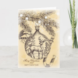 Klassiek Prettig Kerstfeest Kaart