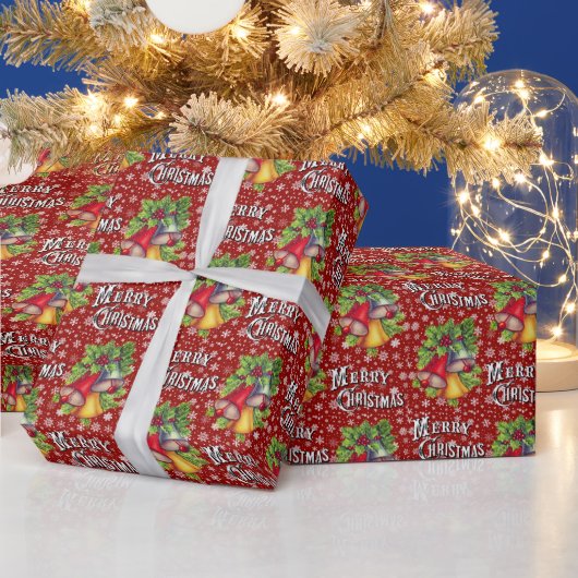 Klassiek "Prettig Kerstfeest" Kerstdagen Inpakpapi Cadeaupapier (Feestdagen)
