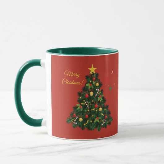 Klassiek prettig kerstfeest mok (Links)